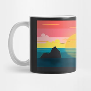 Sunset over the sea Mug